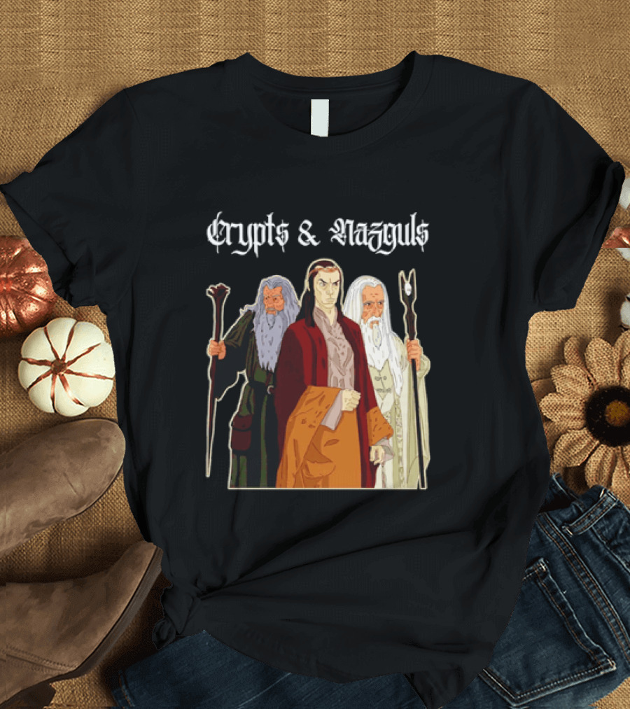 Crypts & Nazguls Dark Wizards Fantasy T-Shirt