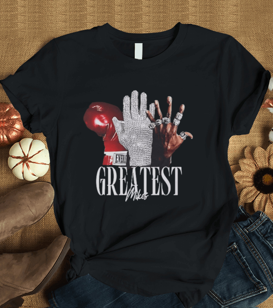 Greatest Mikes Glove Rhinestone Boxing Rings T-Shirt