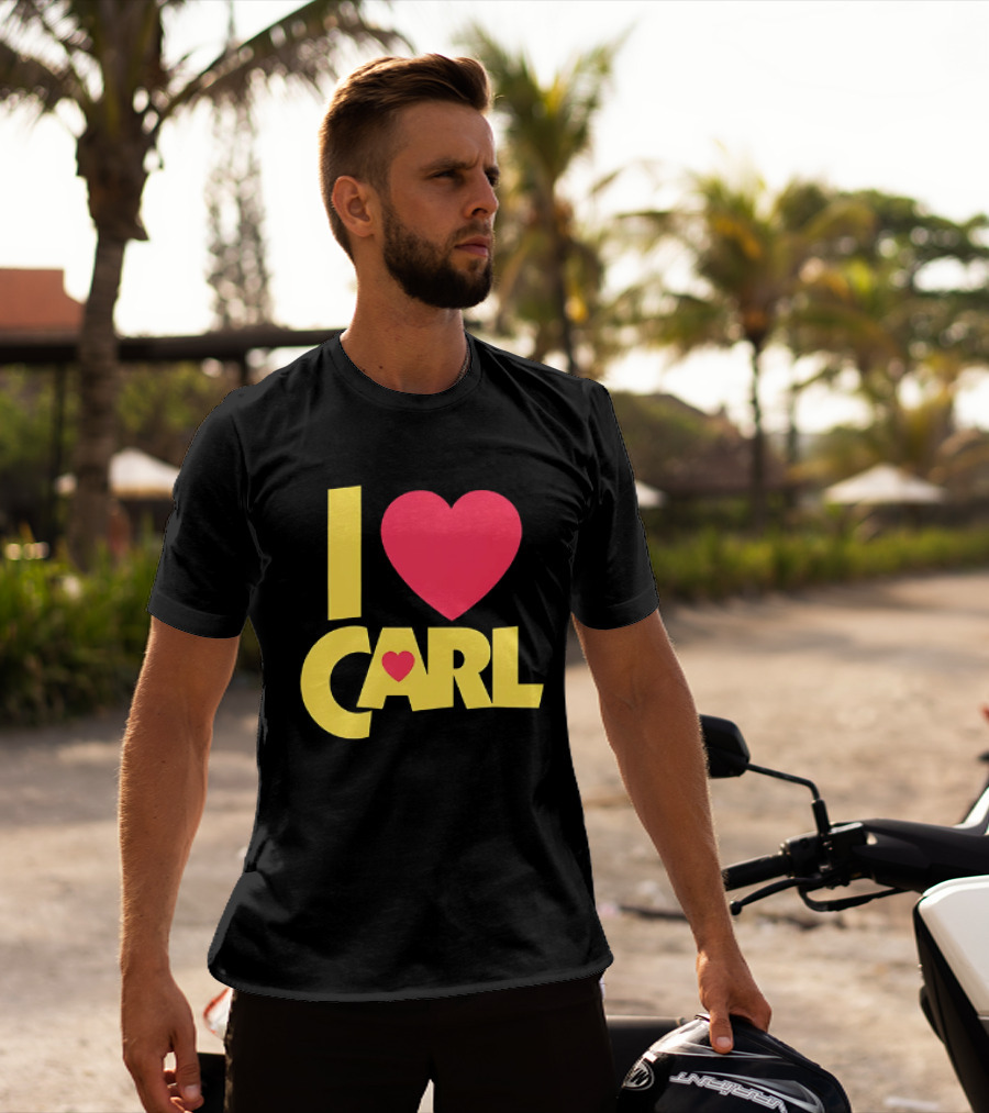 I Love Carl Heart Dungeon Crawler T-Shirt