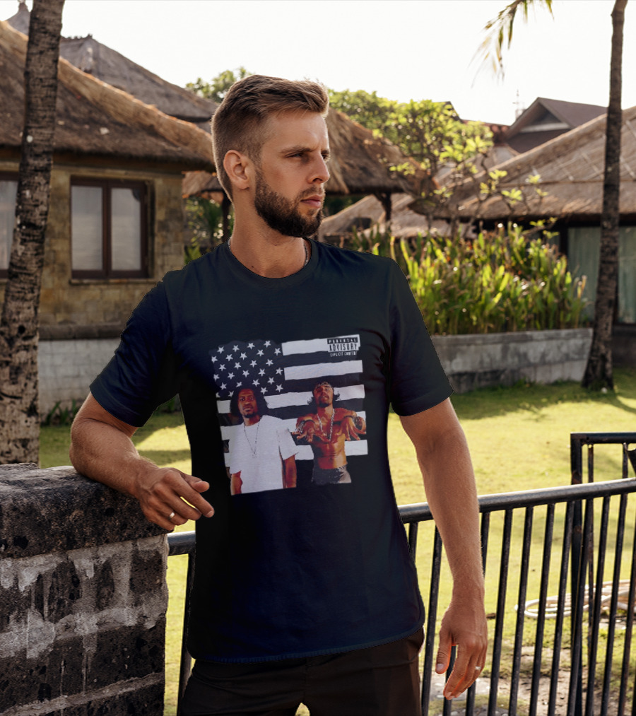 OutKirk Kirk X Floyd American Flag Explicit Content T-Shirt