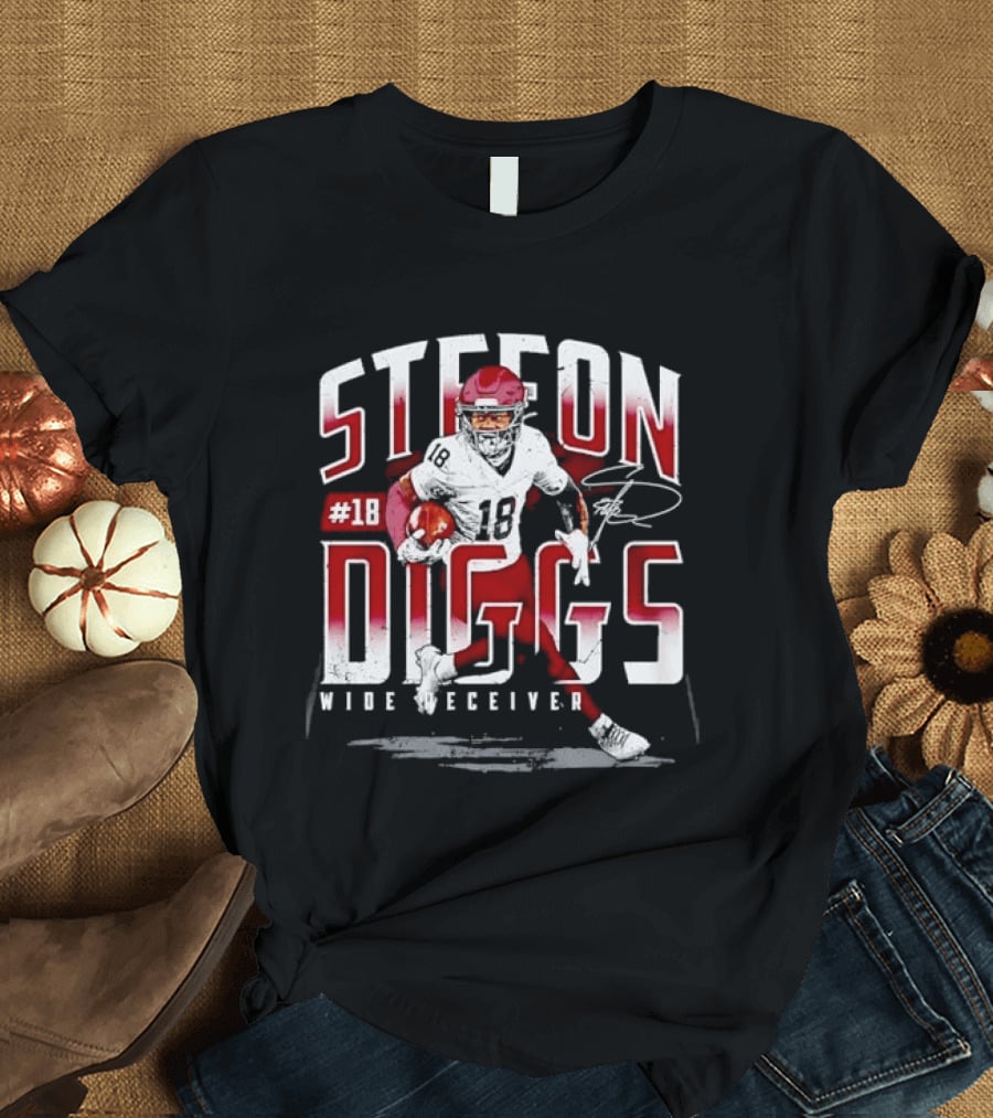 Stefon Diggs #14 Wide Receiver Football Player T-Shirt
