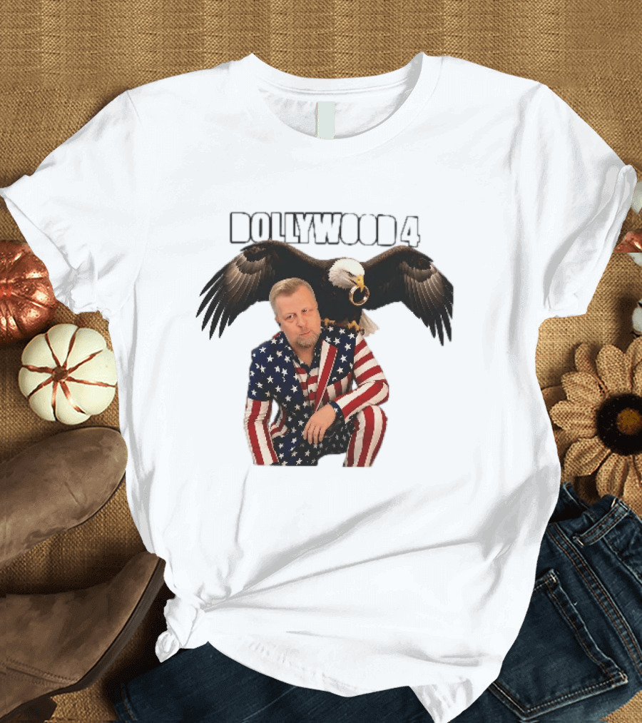 Dollywood 4 American Flag Suit Bald Eagle Ring T-Shirt