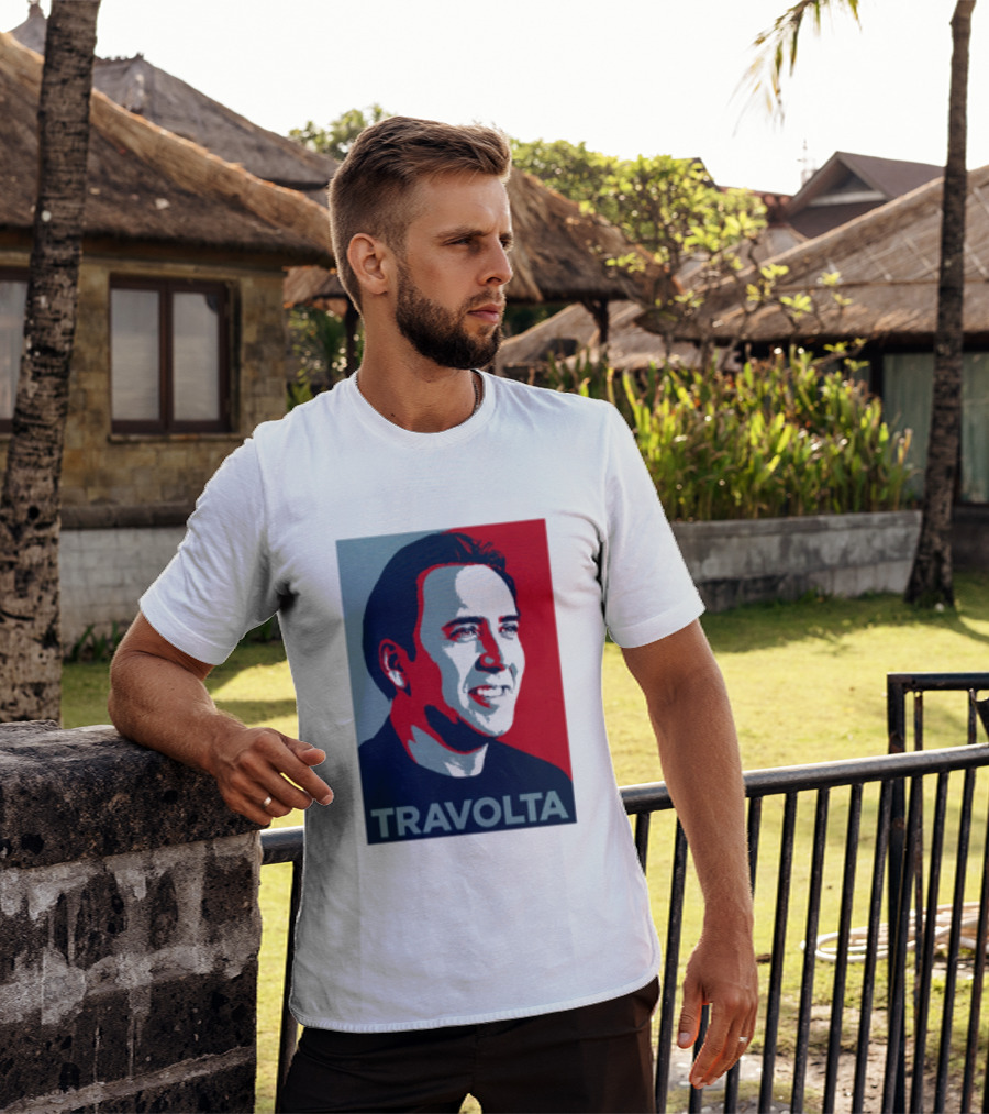 Nicolas Cage Travolta Hope Face Off Image T-Shirt