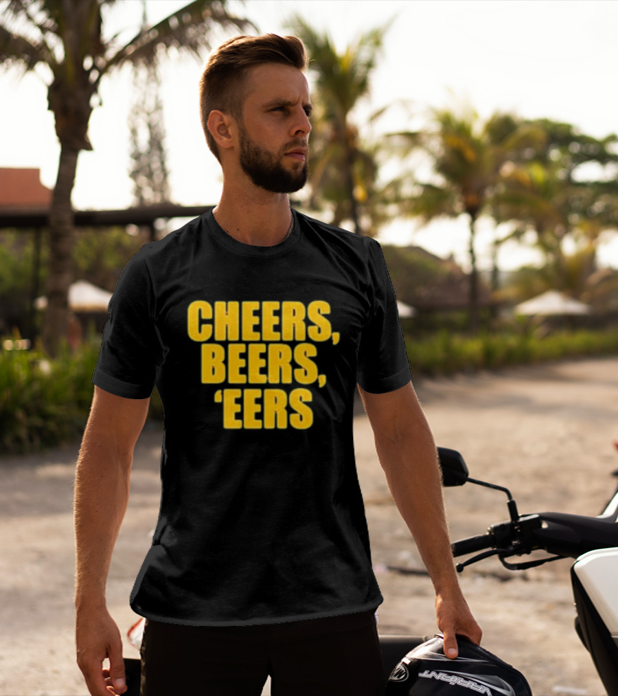 Cheers Beers 'Eers West Virginia Mountaineers NCAA Tailgate Party T-Shirt