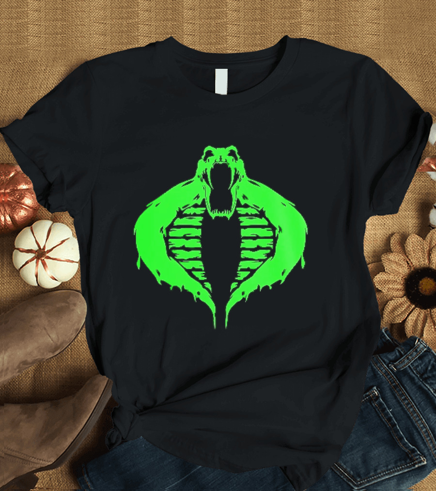 GI Joe Cobra Neon Green Distressed Snake T-Shirt