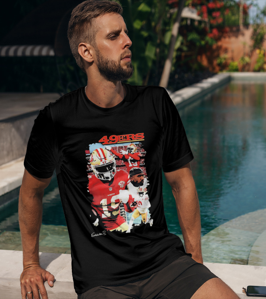 San Francisco 49ers Deebo Samuel 19 NFL Football Collage T-Shirt