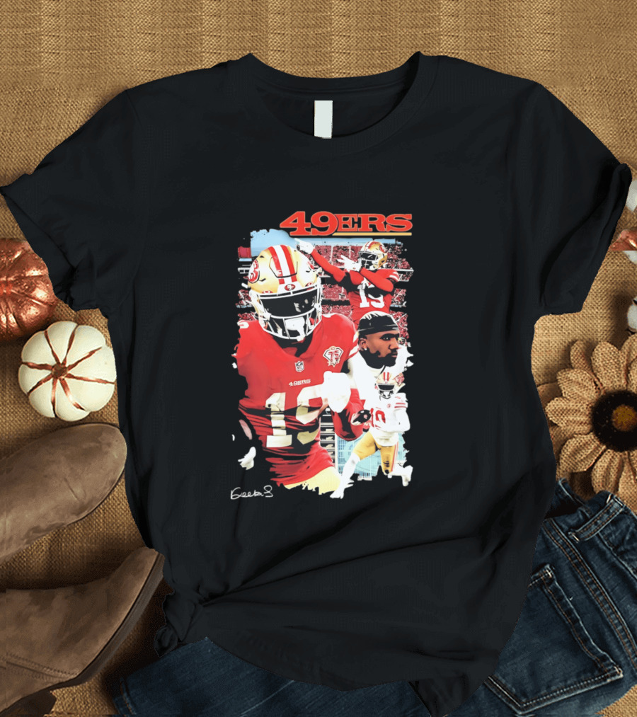 San Francisco 49ers Deebo Samuel 19 NFL Football Collage T-Shirt