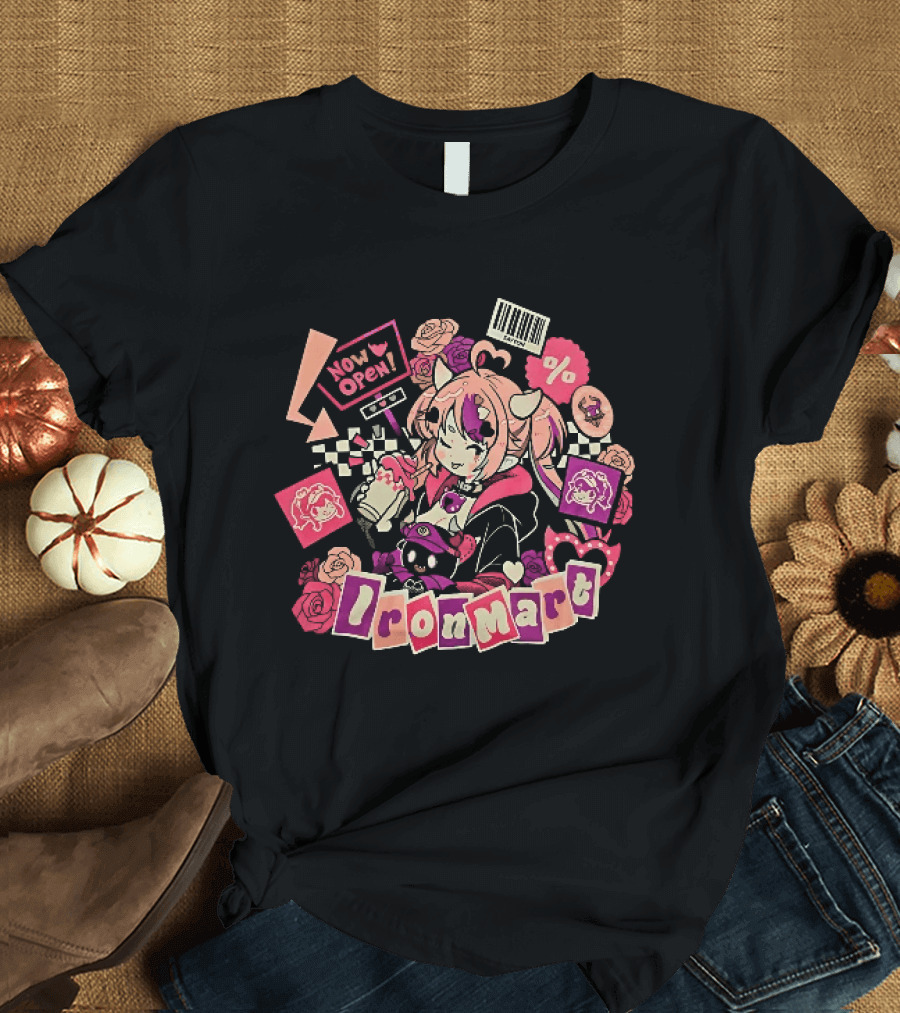 Ironmart Now Open Ironmouse Anime Girl Sale T-Shirt