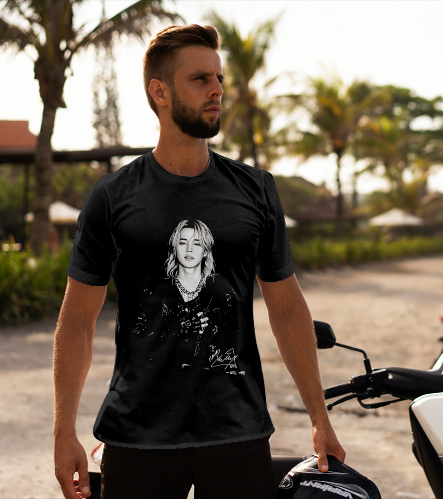 Jimin BTS Idol Signature Autograph T-Shirt