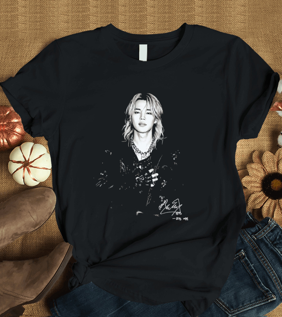 Jimin BTS Idol Signature Autograph T-Shirt