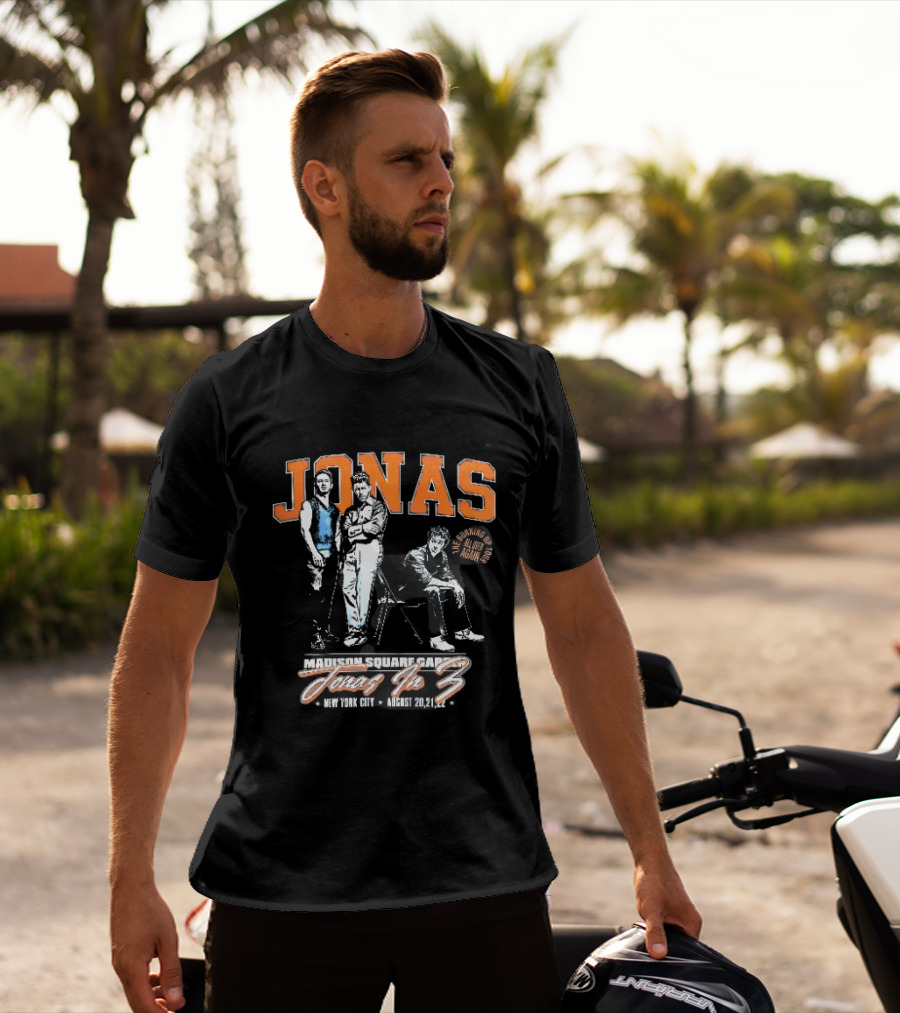 Jonas The Burning Up All Over Again Tour Madison Square Garden Jonas In 3 New York City August 20 21 T-Shirt