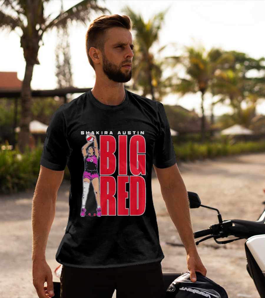 Shakira Austin Big Red Basketball Player T-Shirt
