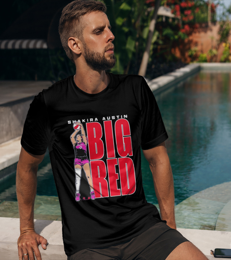 Shakira Austin Big Red Basketball Player T-Shirt