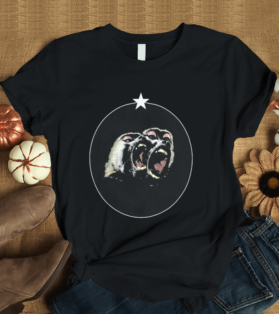 Vernon SEVENTEEN Givenchy Monkey Graphic With Star T-Shirt