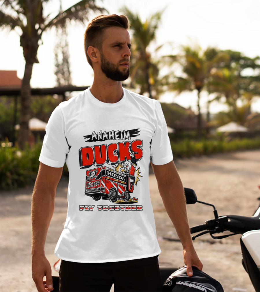 Anaheim Ducks Hockey Create Culture Honda Fly Together T-Shirt