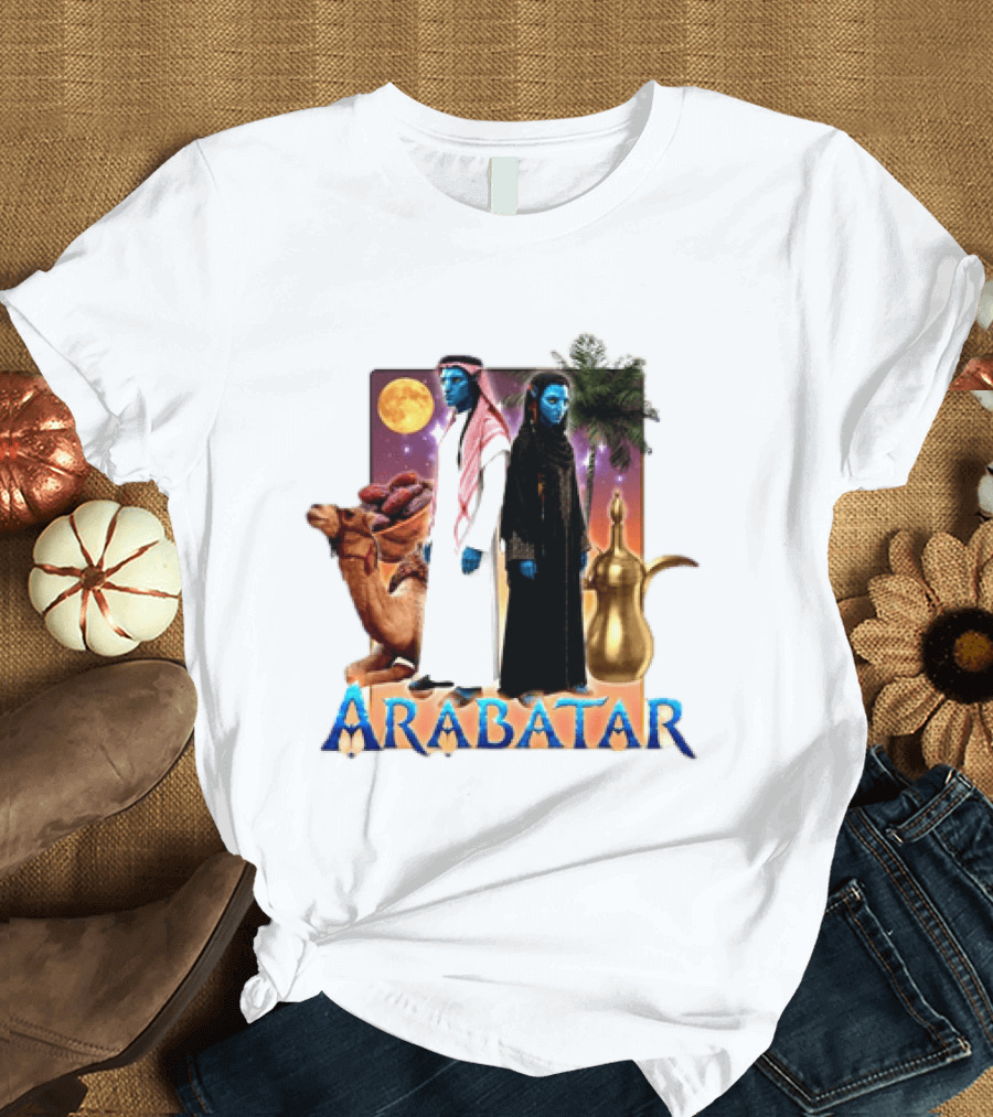 ARABATAR Fantasy Characters With Camel Dates Kettle Palm Moon T-Shirt
