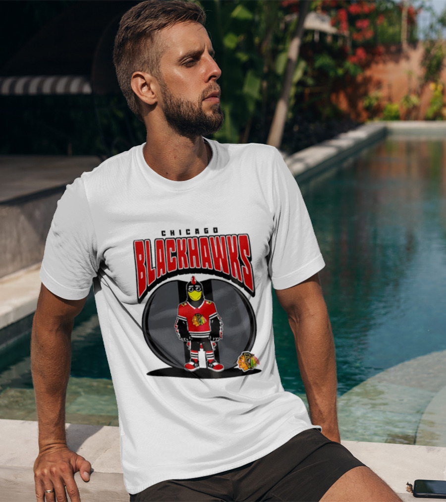 Chicago Blackhawks Mania NHL 2026 Mascot Hockey Fan Gear T-Shirt