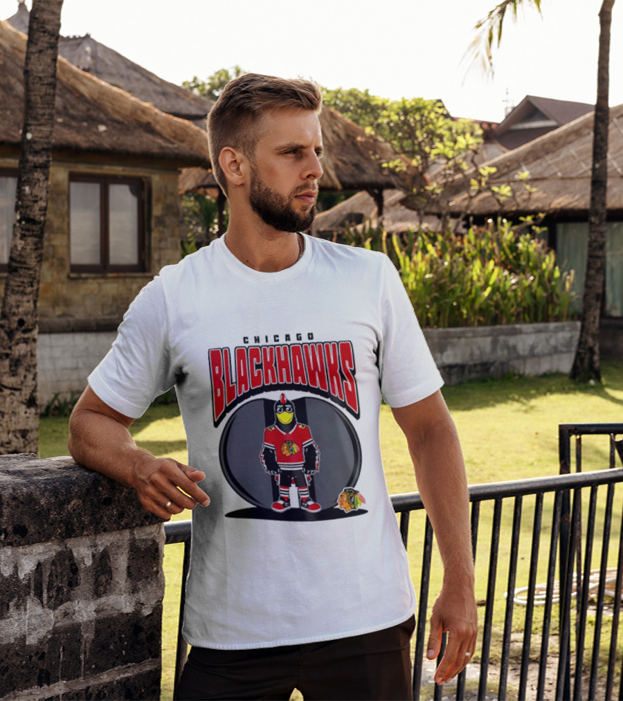 Chicago Blackhawks Mania NHL 2026 Mascot Hockey Fan Gear T-Shirt