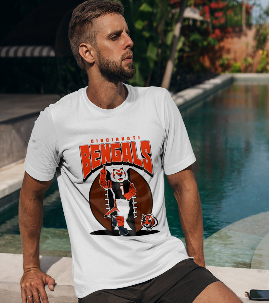 Cincinnati Bengals Tiger Mascot Football Fan Mania 2026 T-Shirt