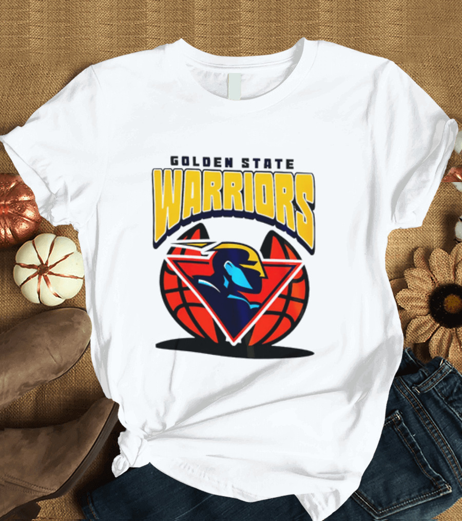 Golden State Warriors NBA 2026 Mania Retro Logo Basketball T-Shirt