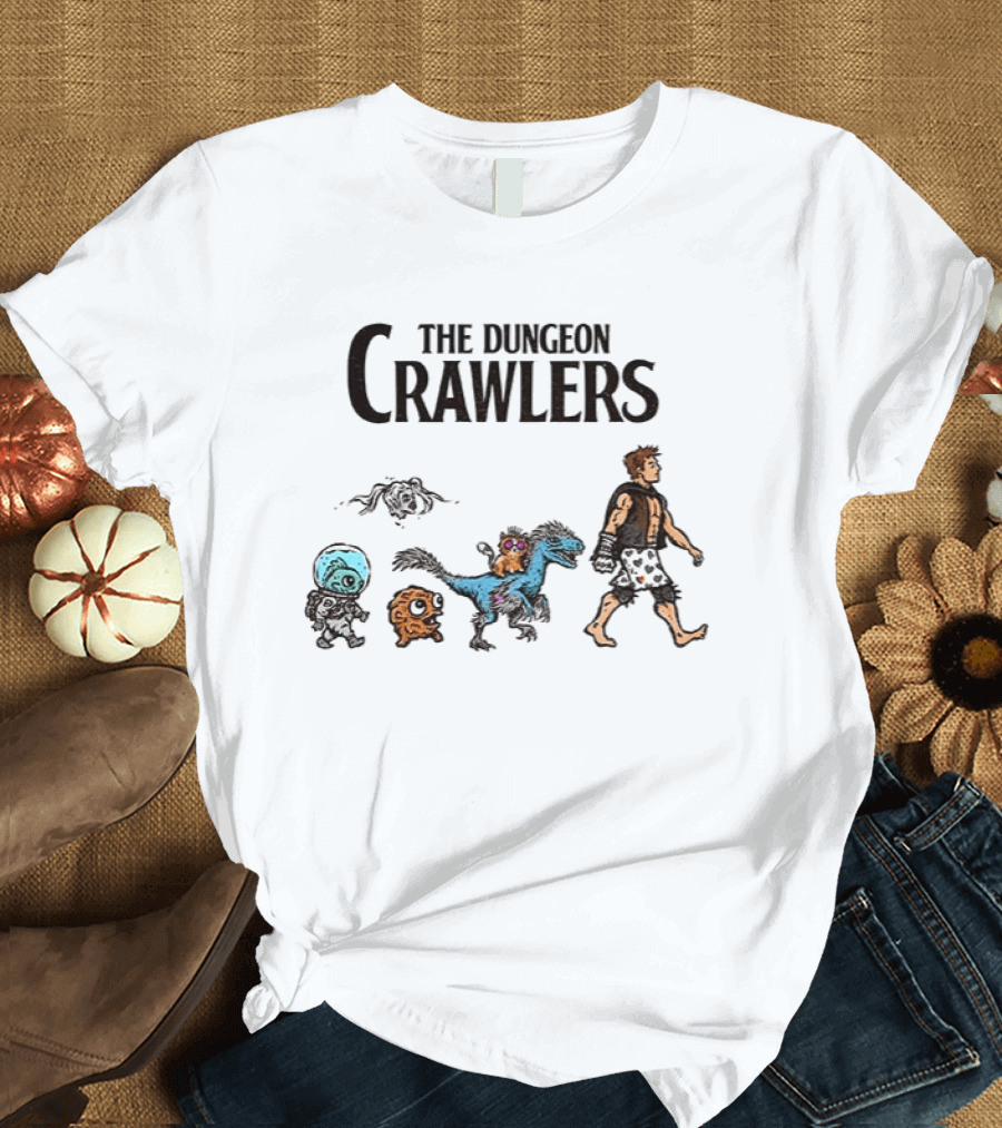 The Dungeon Crawlers Characters Abbey Road Crossing Fantasy Mashup T-Shirt
