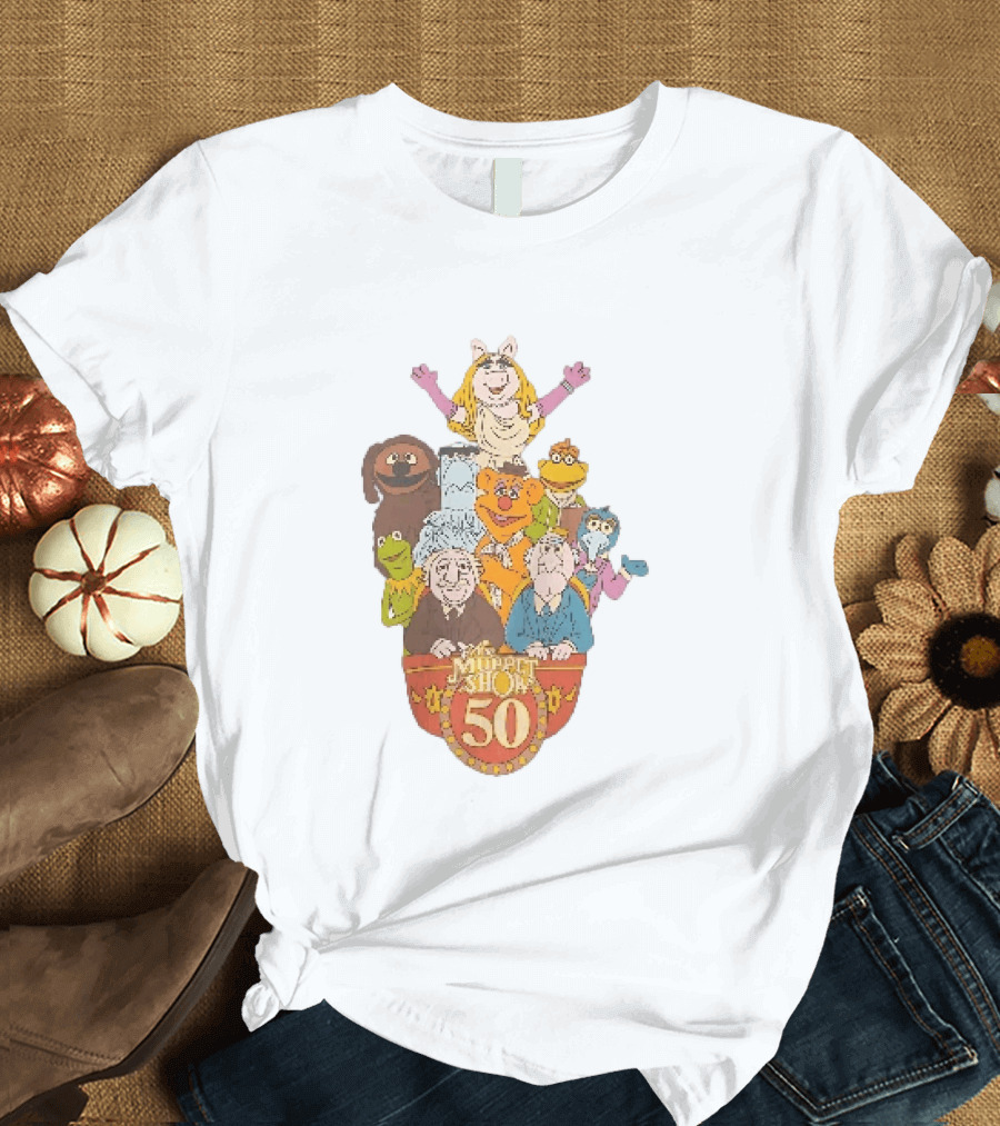 The Muppet Show Anniversary 50 Iconic Characters Celebration T-Shirt