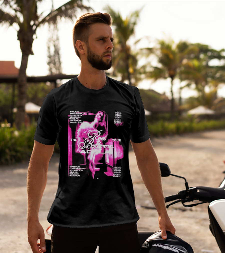 Adela Jergova The Red Bottoms Europe Tour 2026 Dates And Cities T-Shirt