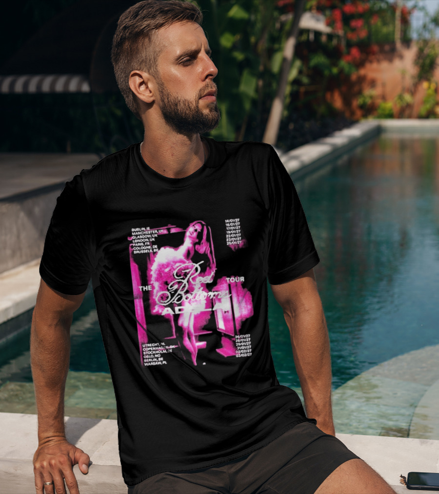 Adela Jergova The Red Bottoms Europe Tour 2026 Dates And Cities T-Shirt