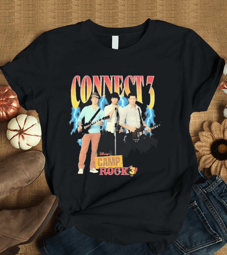 Disney Camp Rock 3 Connect 3 Band Jonas Brothers T-Shirt