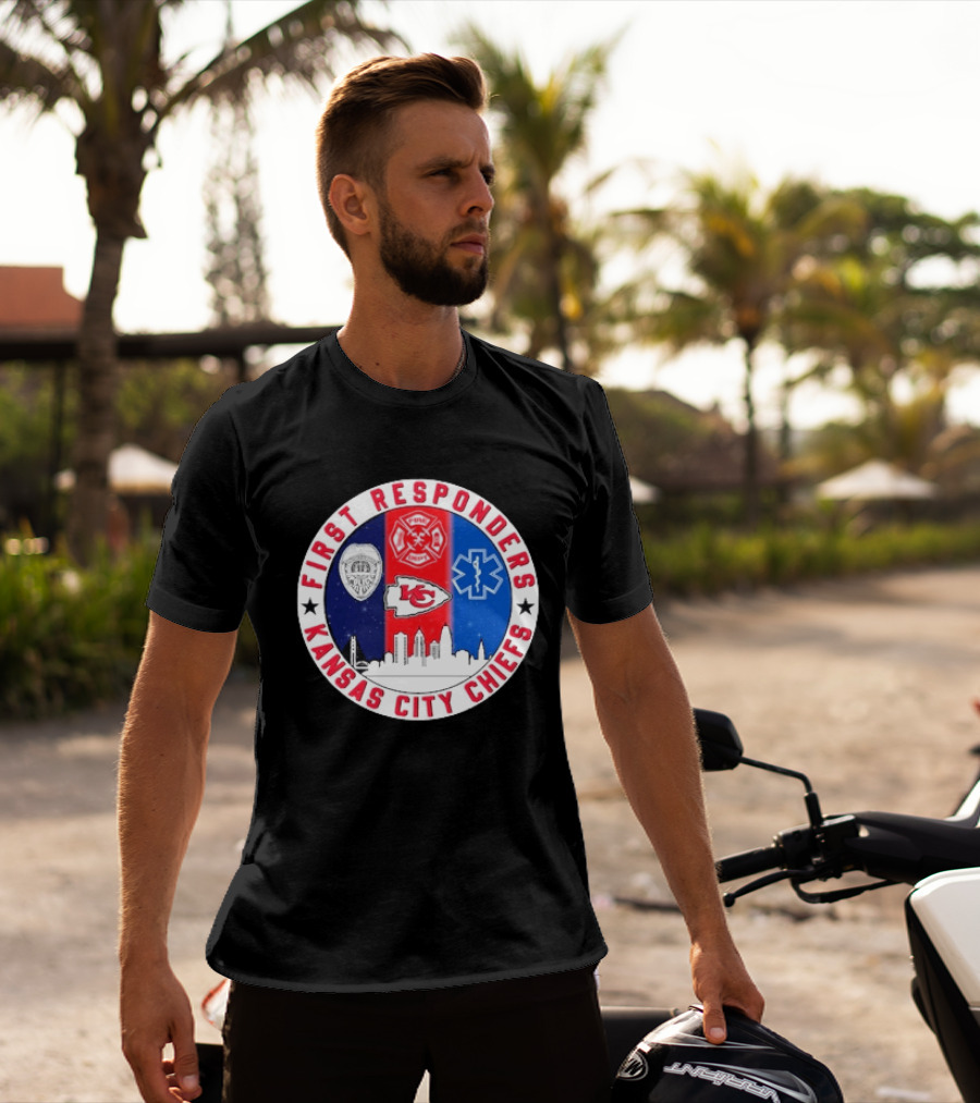 Kansas City Chiefs First Responders 9.11 Never Forget T-Shirt