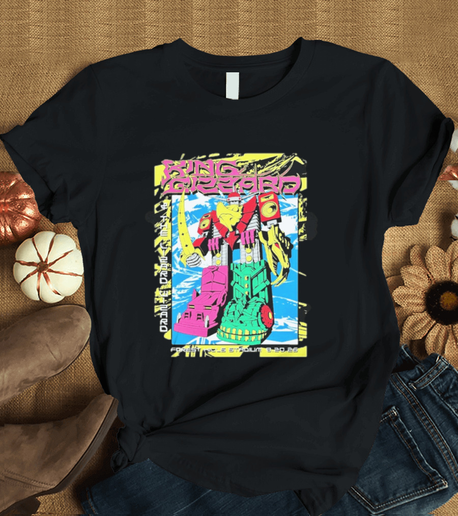 King Gizzard And The Lizard Wizard Queens New York 2026 Forest Hills Stadium August 20 Robot T-Shirt