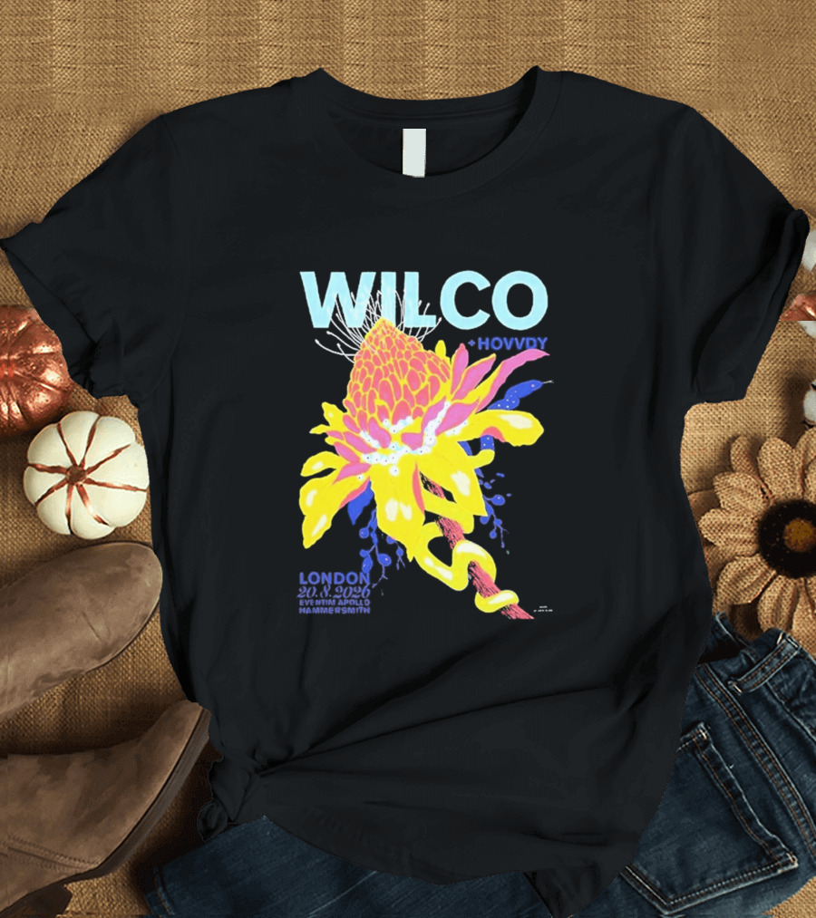 Wilco London UK Eventim Apollo Hammersmith August 20 2026 Featuring Hovvdy T-Shirt
