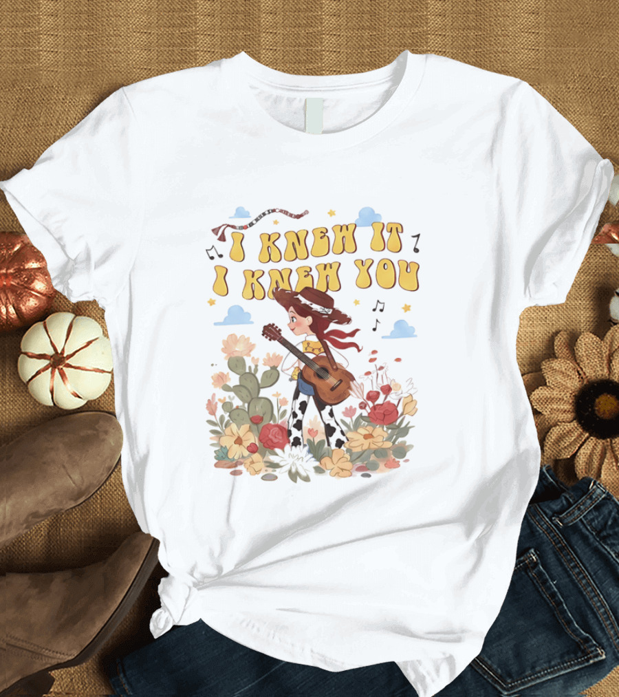 I Knew It I Knew You Jessie Toy Story Floral Adventure T-Shirt