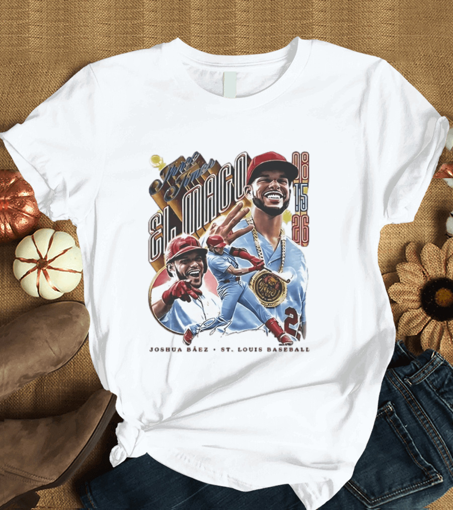 Joshua Baez El Mago 08 15 26 St Louis Baseball T-Shirt