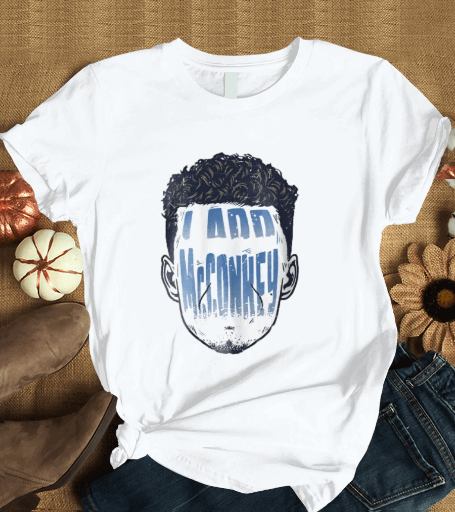 Ladd McConkey Curly Hair Face T-Shirt