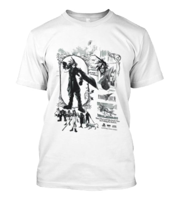 Clouded Eyes Shadows Final Fantasy VII Vintage Aesthetic T-Shirt