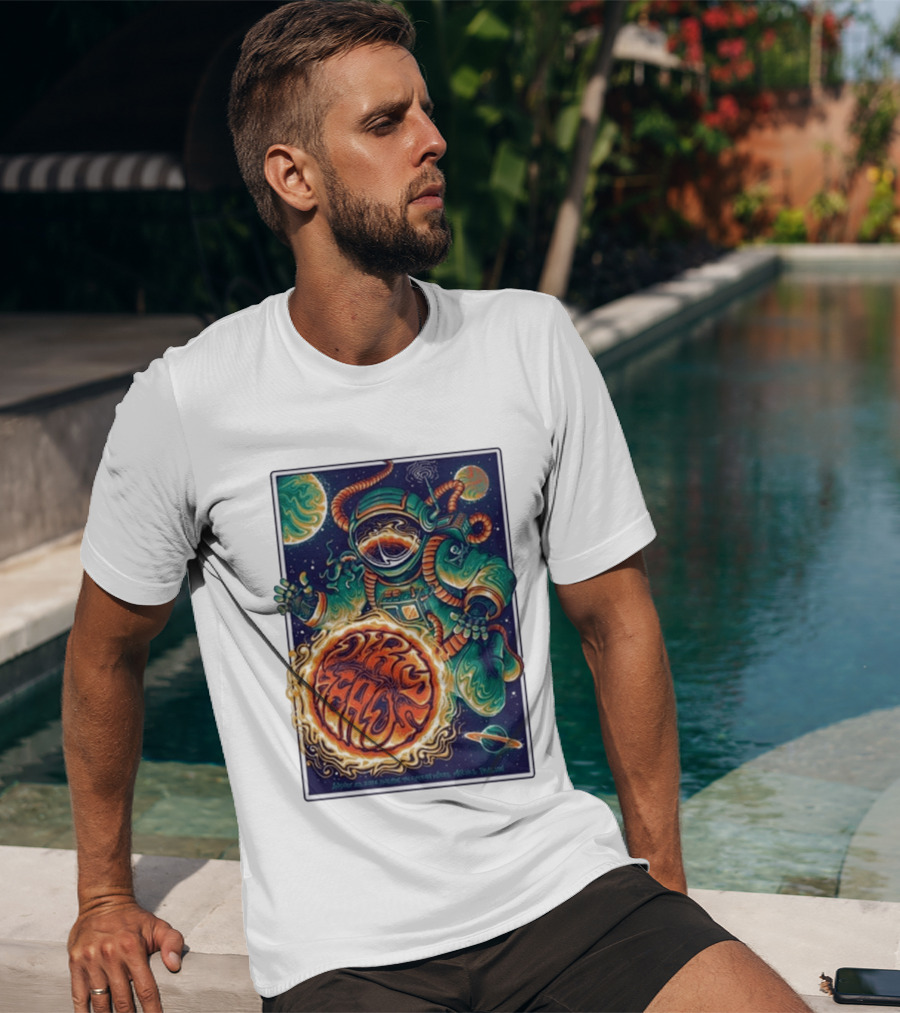 Dirty Heads Cosmic Astronaut Tour The Woodlands TX 8 23 2026 Psychedelic Space Adventure T-Shirt