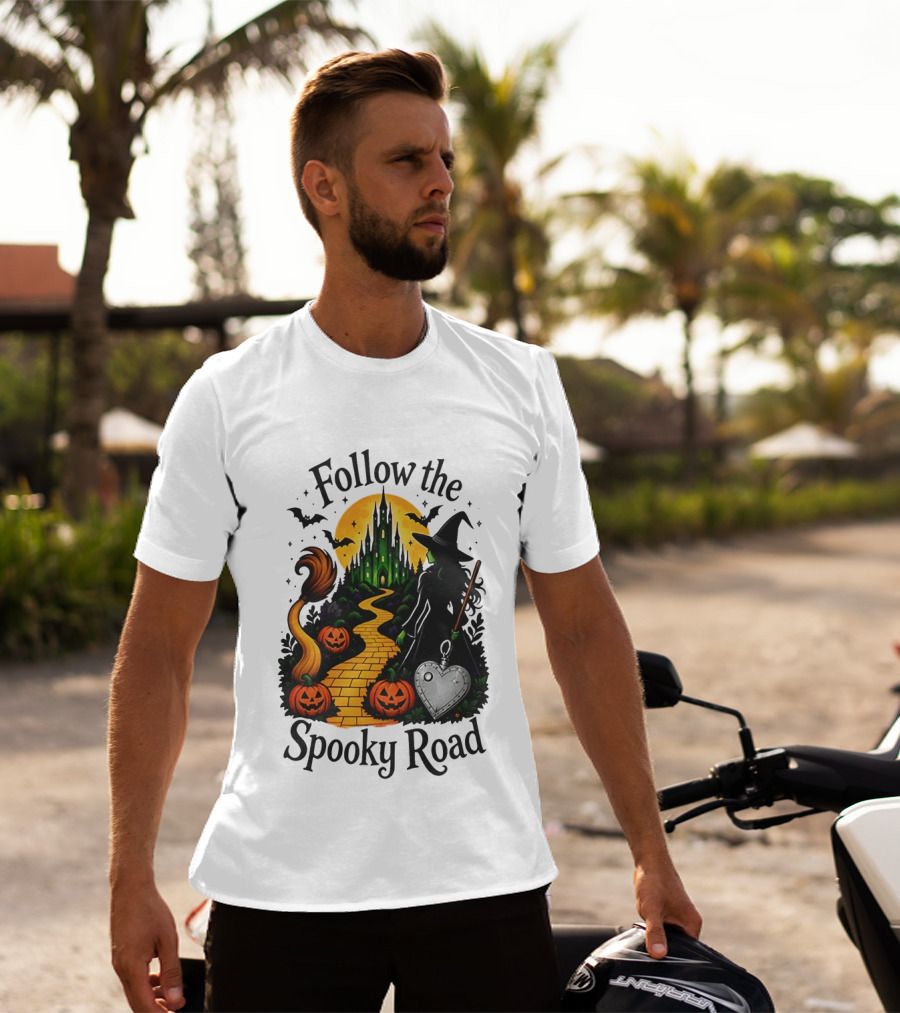 Follow The Spooky Road Wizard Of Oz Halloween Witch 2026 T-Shirt