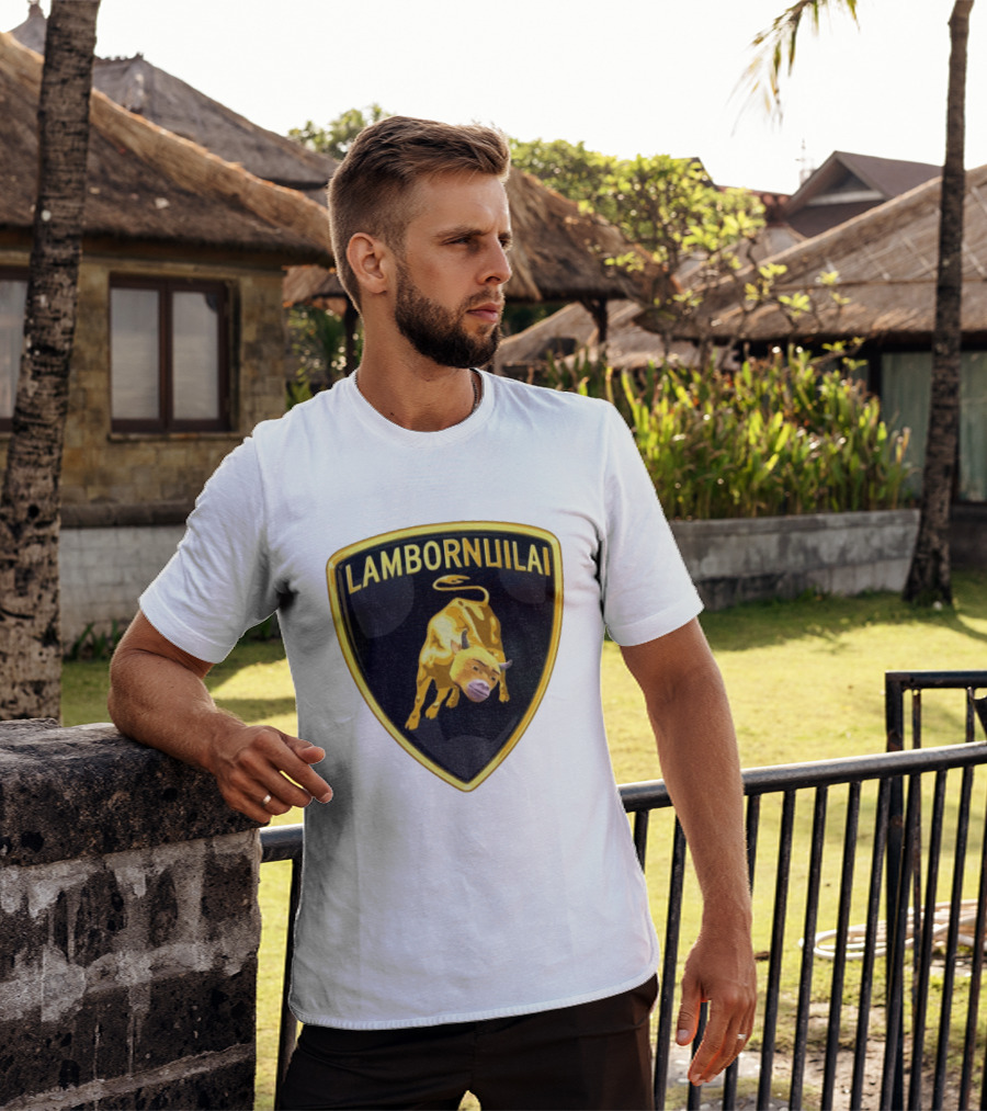 Lambornuilai Gold Bull Meme Niu Lai T-Shirt