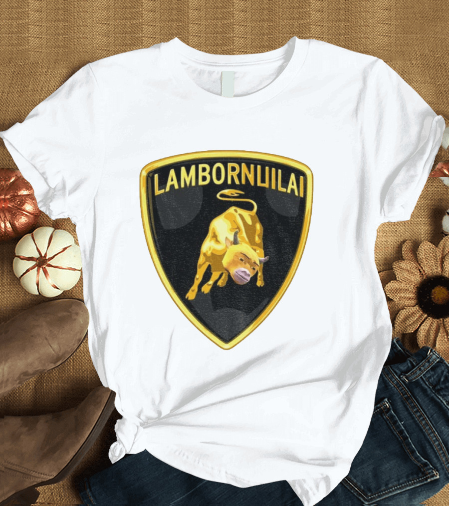 Lambornuilai Gold Bull Meme Niu Lai T-Shirt