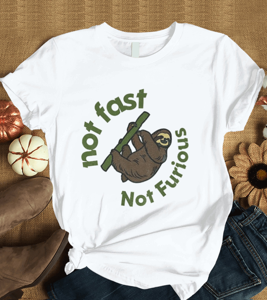 Not Fast Not Furious Sloth Climbing T-Shirt