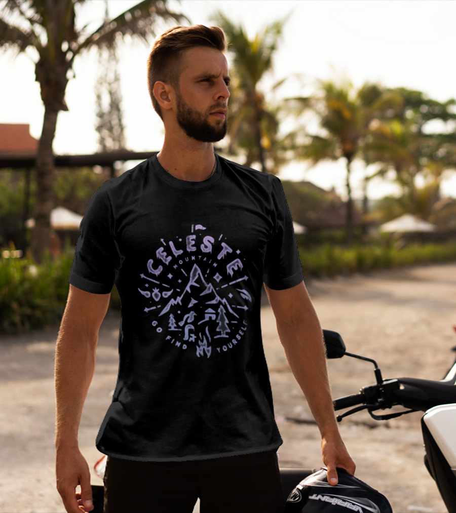 Celeste Mountain Go Find Yourself Adventure Exploration T-Shirt