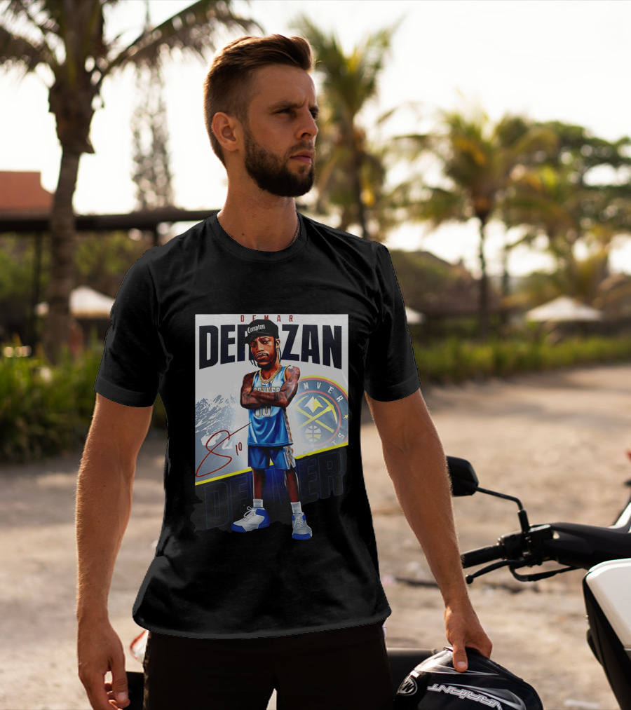 DeMar DeRozan Denver Nuggets Basketball Character With Signature T-Shirt