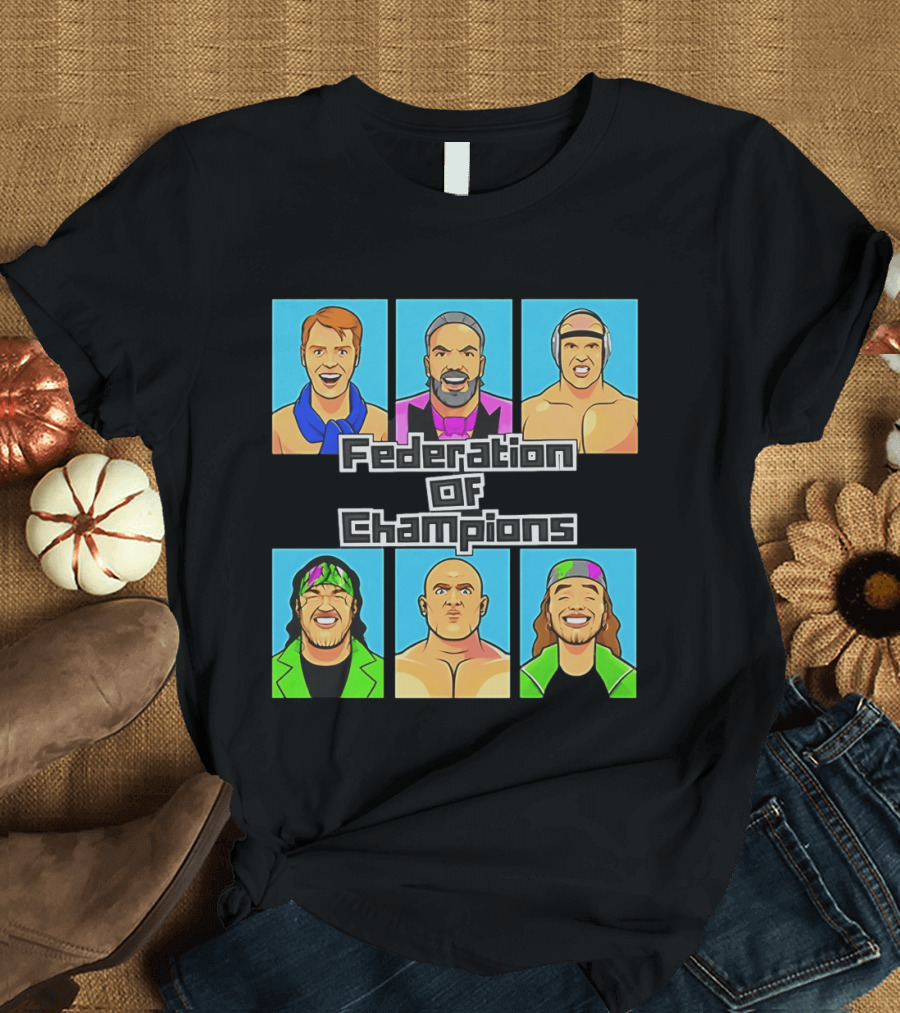 Federation Of Champions Wrestling Legends T-Shirt