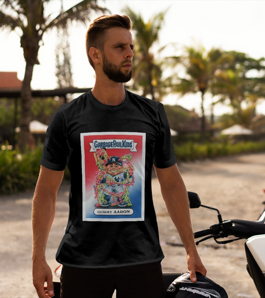 Garbage Pail Kids New York Yankees Gummy Aaron MLB Collaboration T-Shirt