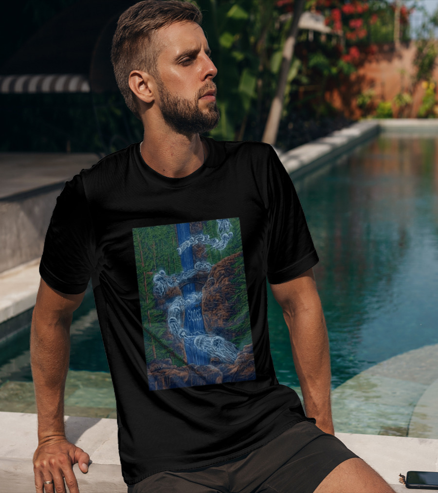 Goose Summer Tour 2026 Hayden Homes Amphitheater Bend August 21 22 Waterfall Forest Scene T-Shirt