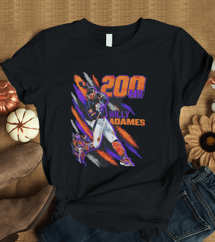 200 HR Willy Adames San Francisco Giants Baseball T-Shirt