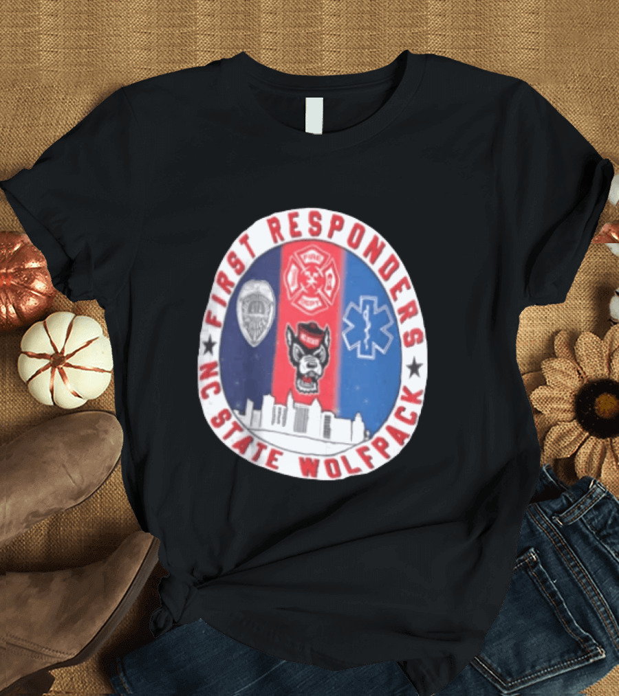 First Responders NC State Wolfpack Emergency Services T-Shirt