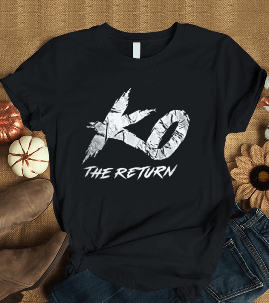 KO The Return Distressed Cracked Marble Stylized T-Shirt