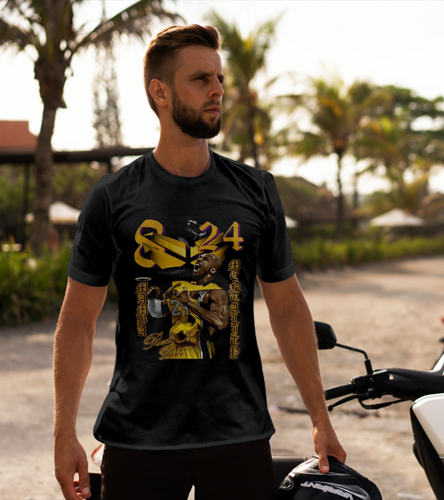 Kobe Bryant Lakers 8 24 Mamba Mentality Rest In Peace T-Shirt